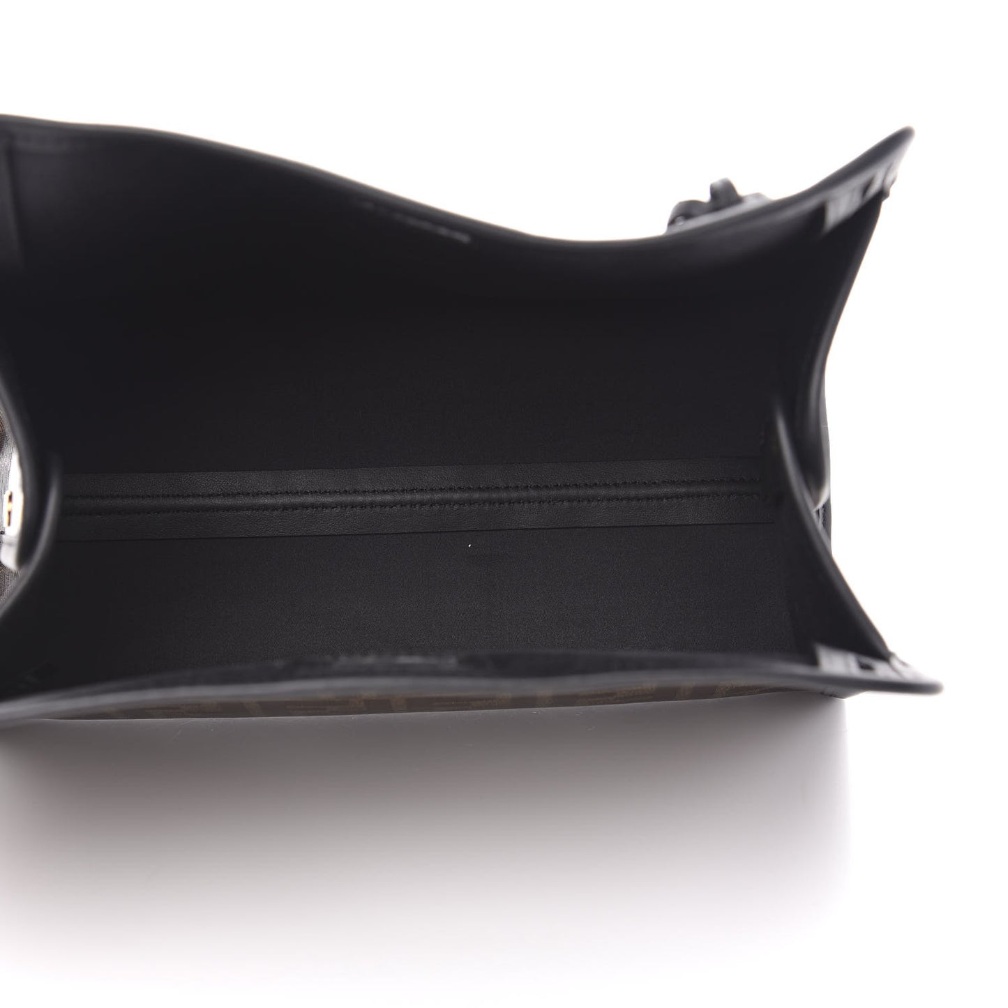 Glazed Fabric Vitello Century FF 1974 Stamp Patch Mini Peekaboo Defender Cover Mogano Panna Black