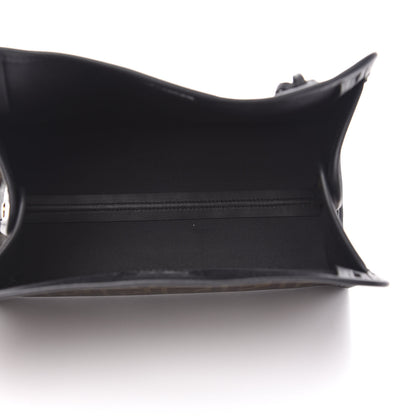 Fendi Glazed Fabric Vitello Century FF 1974 Stamp Patch Mini Peekaboo Defender Cover Mogano Panna Black 5 of 8