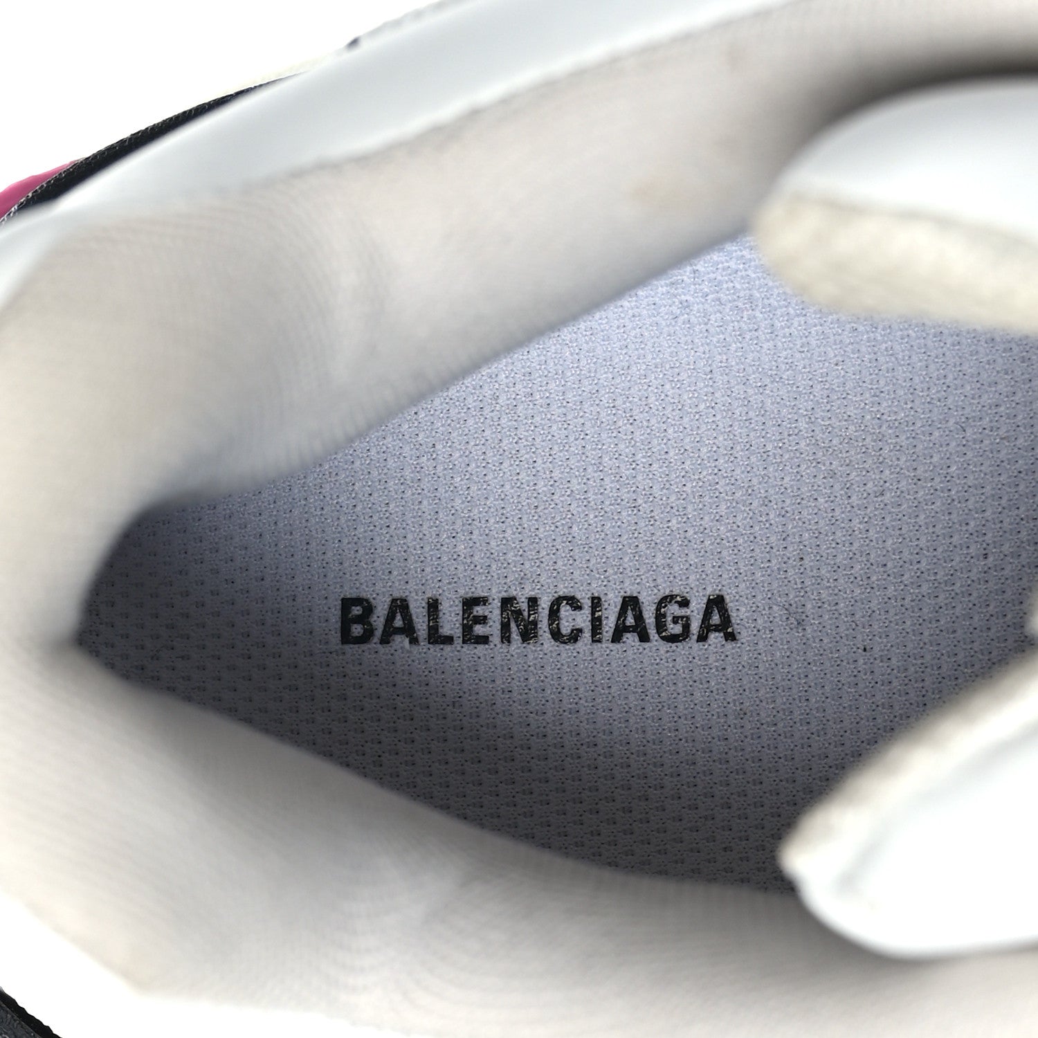 Balenciaga Technical Fabric Allover Logo Mens Triple S Sneakers 44 White Black Pink 9 of 9