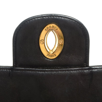 Chanel Lambskin Vertical Quilt Jumbo Flap Black 8 of 9