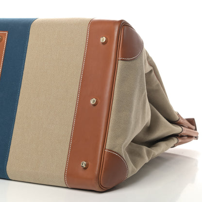 Hermes Toile Natural Barenia Flag HAC Birkin 50 Fauve 6 of 13