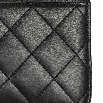 Chanel Lambskin Quilted Wallet On Chain WOC Black 17 of 31