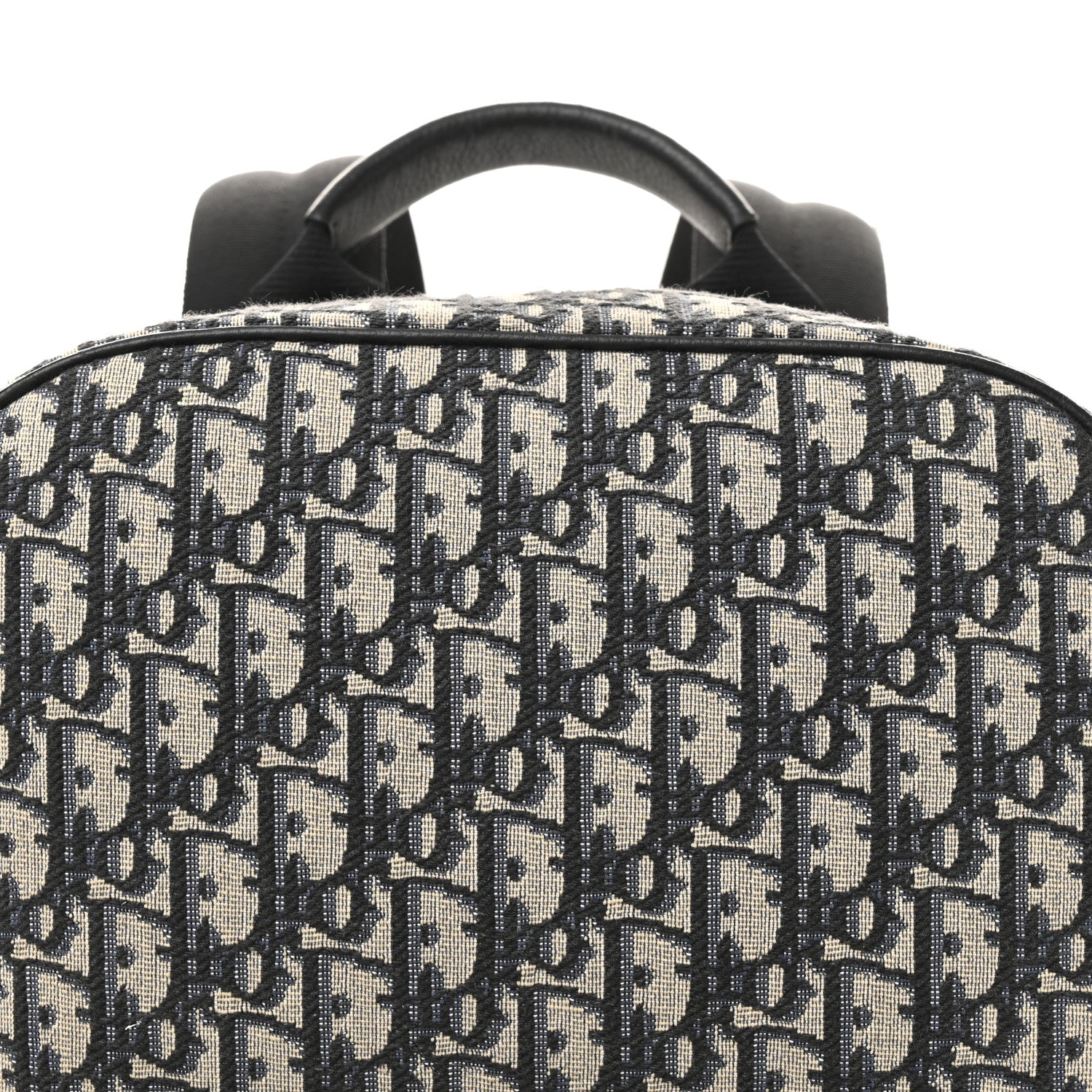Christian Dior Oblique Calfskin Rider Backpack Beige Black 8 of 13