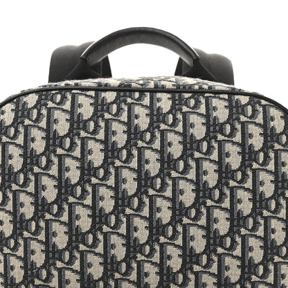Christian Dior Oblique Calfskin Rider Backpack Beige Black 8 of 13