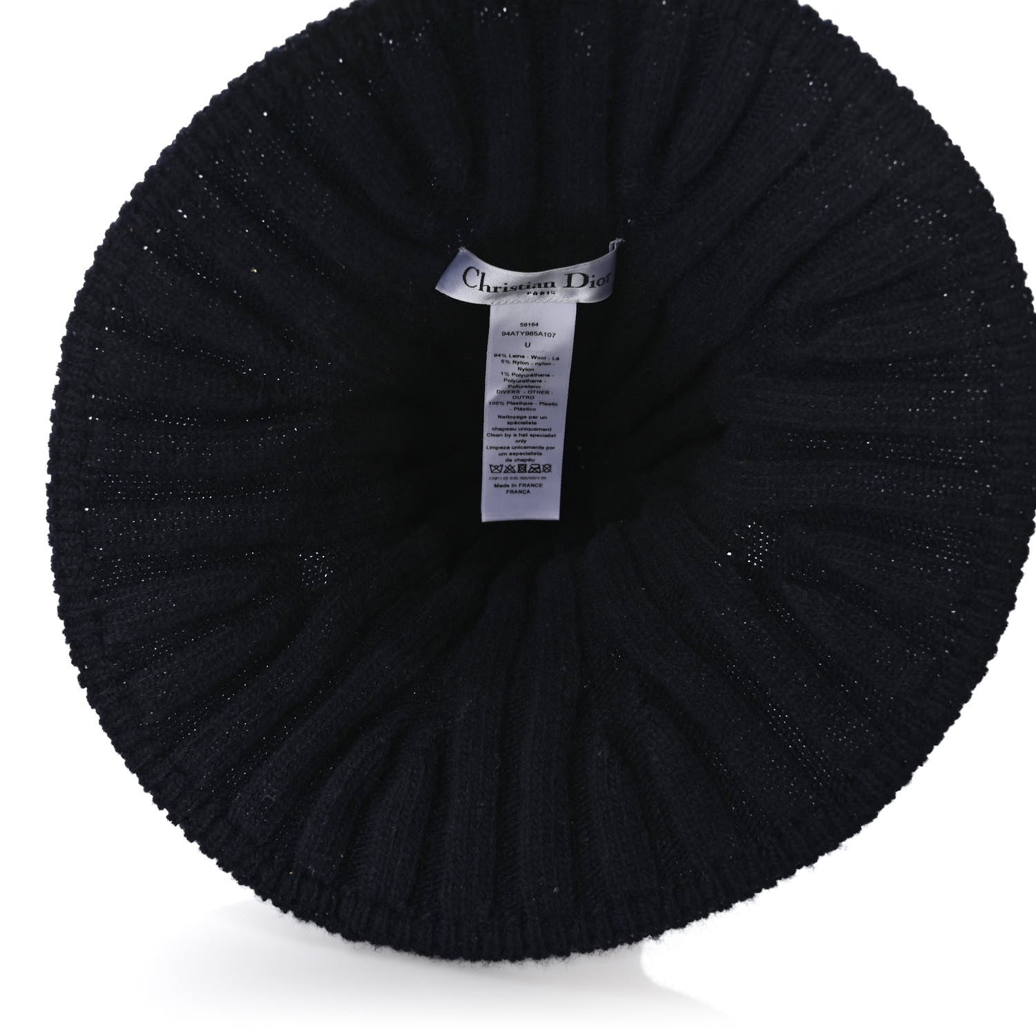 Christian Dior Wool Bucket Hat Blue 6 of 7