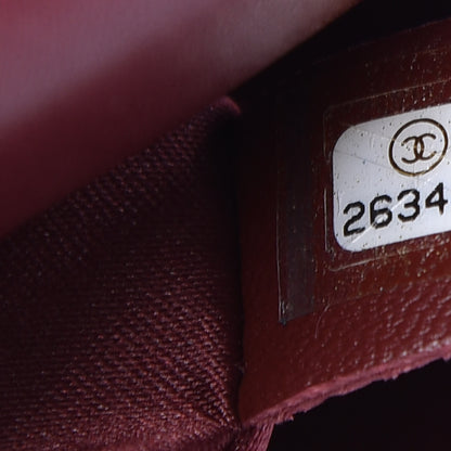 Chanel Sequins Chevron Classic Flap Burgundy 7 of 9