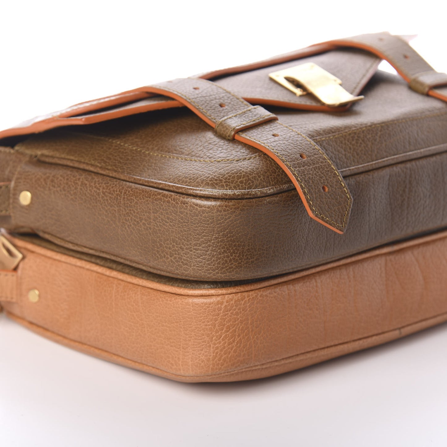 Grained Calfskin Double Bag Multi