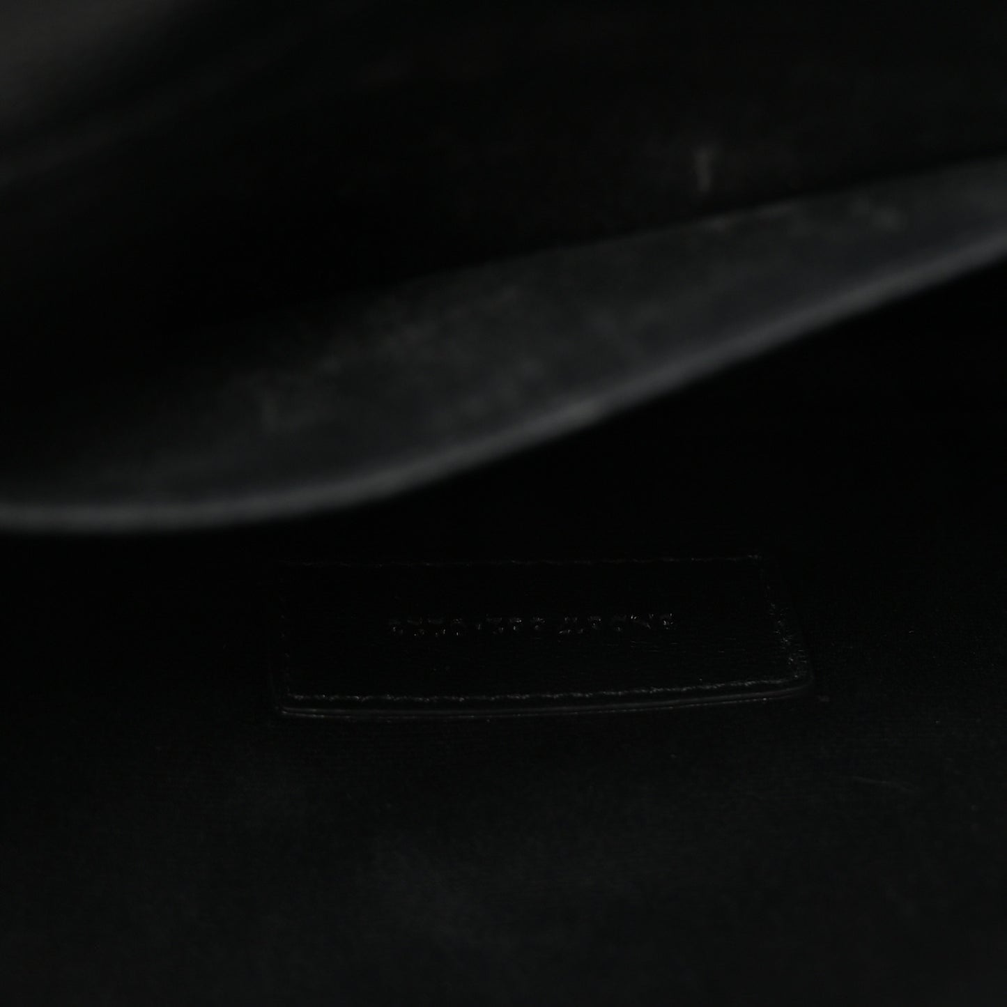 Grain De Poudre Matelasse Chevron Monogram Envelope Clutch Black