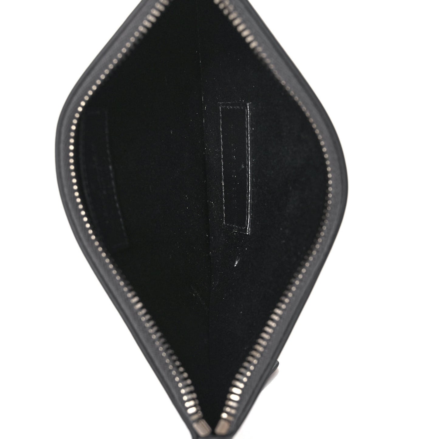 Smooth Calfskin Zip Pouch Black