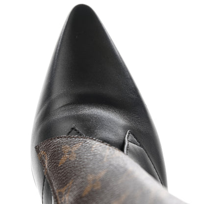Louis Vuitton Calfskin Monogram Jumble Flat Ankle Boots 39.5 Black 10 of 12