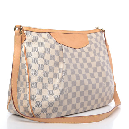 Louis Vuitton Damier Azur Siracusa MM 3 of 16
