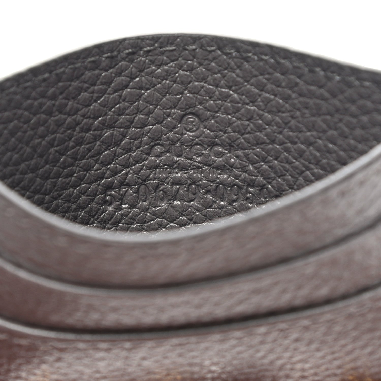 Gucci Grainy Calfskin Zumi Card Holder Dusty Grey 6 of 7