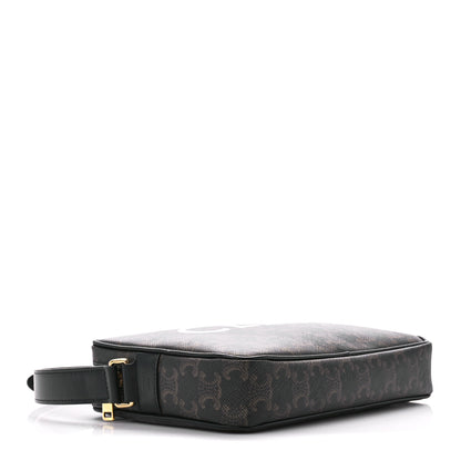 Celine Triomphe Canvas Medium Messenger Bag Black 4 of 9