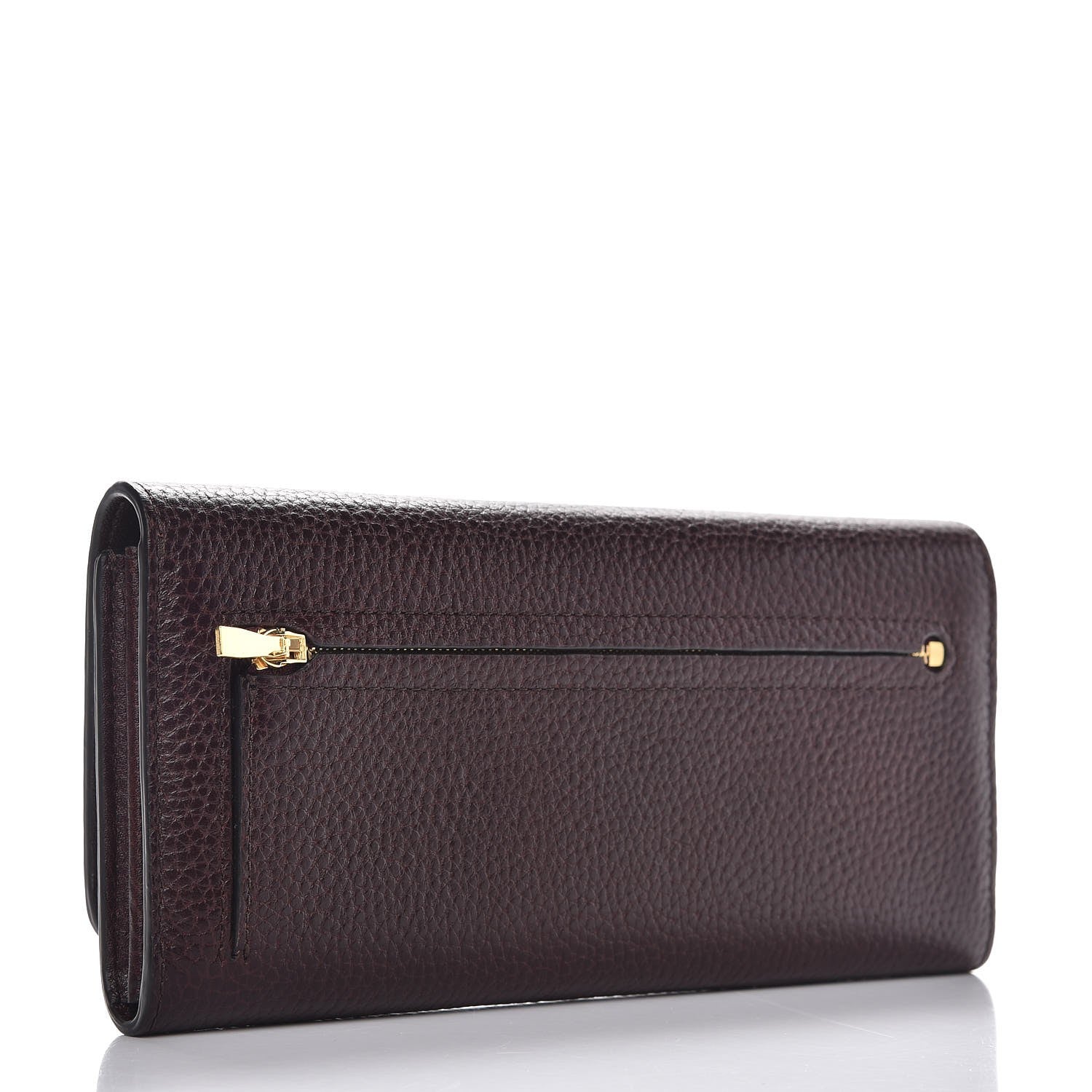 Mulberry Natural Grain Calfskin Continental Wallet Oxblood 3 of 7