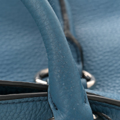 Prada Vitello Daino Shopping Tote Cobalto 12 of 16