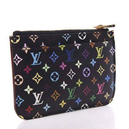 Louis Vuitton Monogram Multicolor Key Pouch Black Grenade 2 of 5