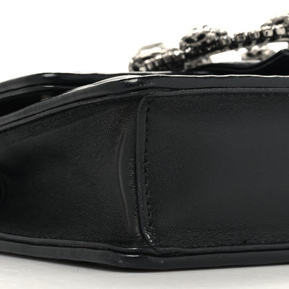 Miu Miu Nappa Matelasse Crystal Embellished Lady Top Handle Bag Black 9 of 10