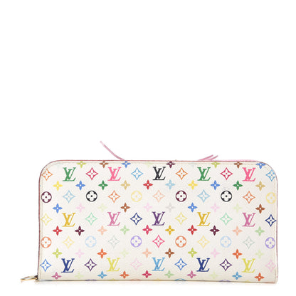 Louis Vuitton Monogram Multicolor Insolite Wallet White Litchi 1 of 11