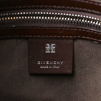 Givenchy Shiny Patent Calfskin Medium Voyou Bag Ebony Brown 6 of 10