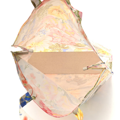 Gucci Patent Canvas Frame Logo Floral Print Vertical Tote Multicolor 5 of 9