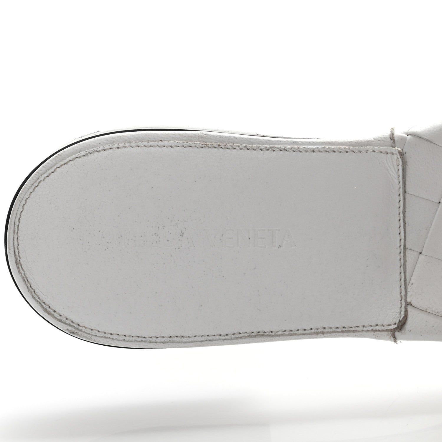 Bottega Veneta Nappa Maxi Intrecciato Lido Flat Sandals 39.5 Optic White 10 of 13