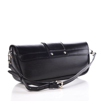 Louis Vuitton Epi Montaigne Clutch Black 3 of 7