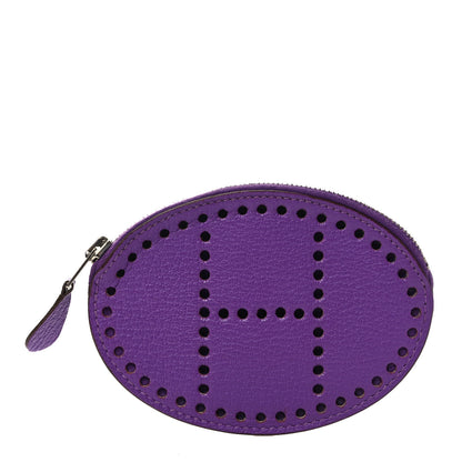 Hermes Chevre Mysore Evelyne Coin Purse Parma 1 of 7