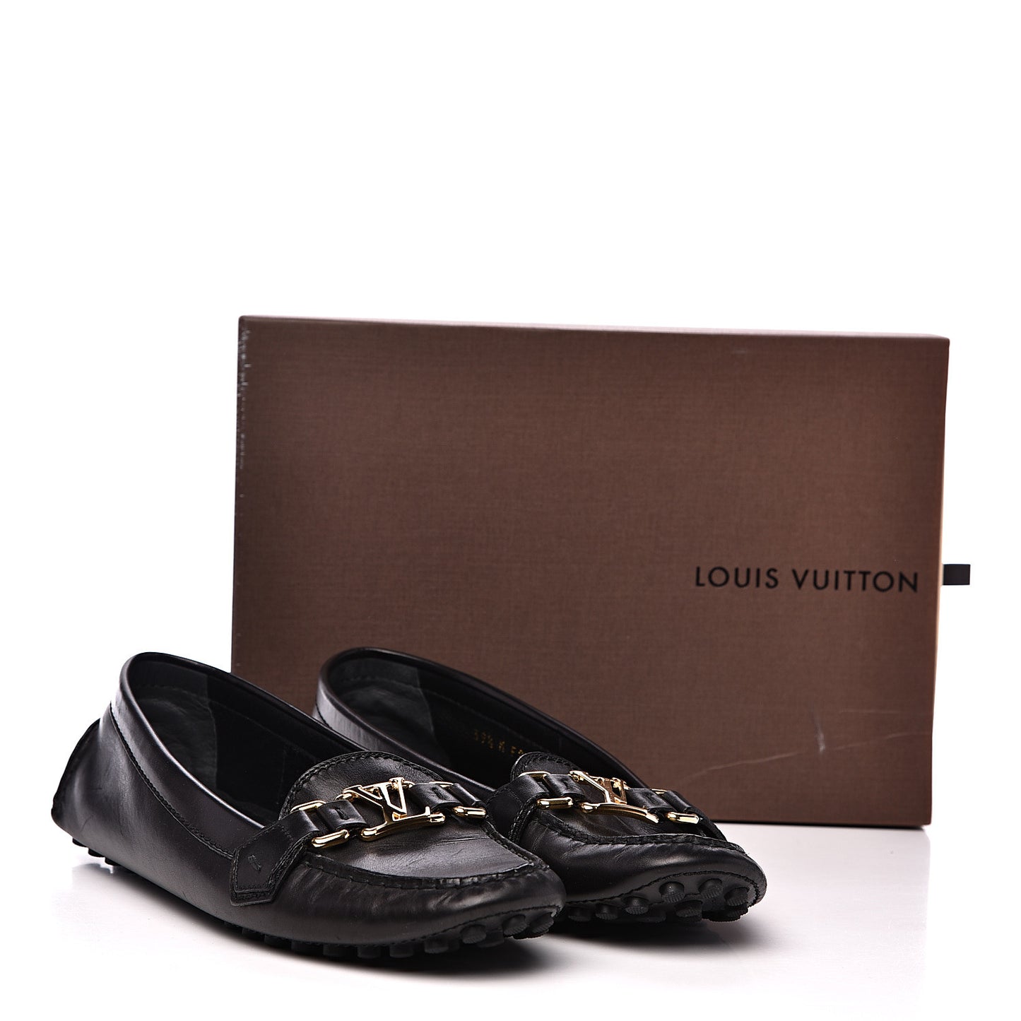 Calfskin Oxford Loafers 39.5 Black