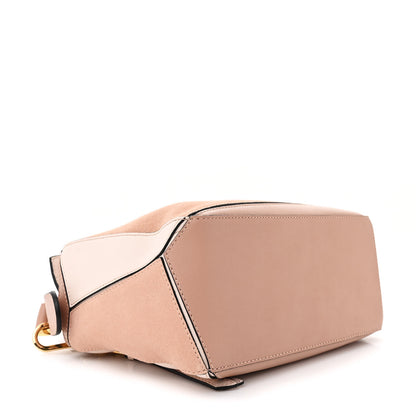 Loewe Calfskin Suede Small Puzzle Bag Blush 4 of 12