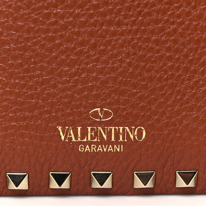 Valentino Garavani Pebbled Calfskin Rockstud Camera Crossbody Bag Tan 7 of 11