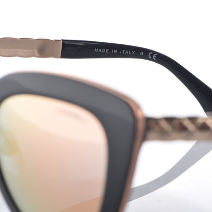 Chanel Cat Eye Quilted Sunglasses 5368 Black Pink 6 of 9