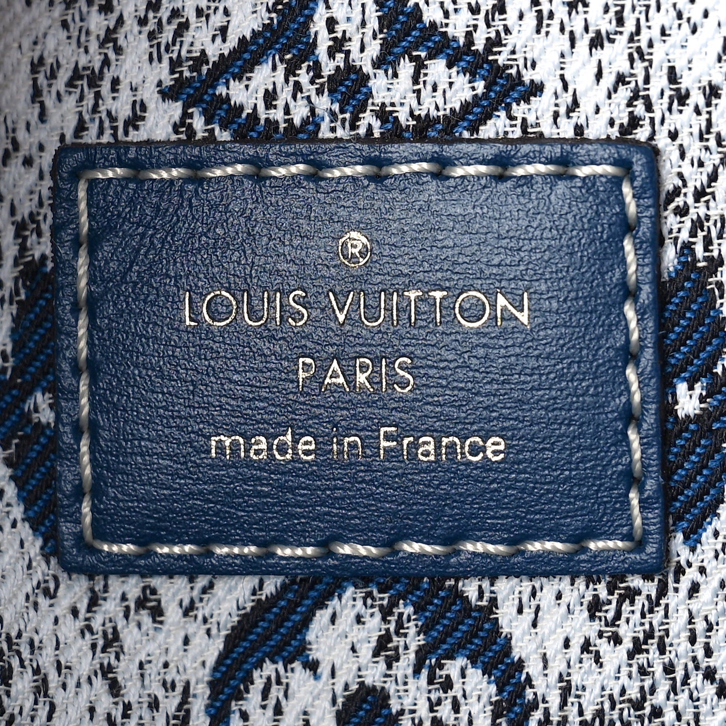 Monogram Jacquard Denim Onthego MM Bleu