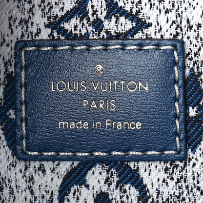 Louis Vuitton Monogram Jacquard Denim Onthego MM Bleu 6 of 8