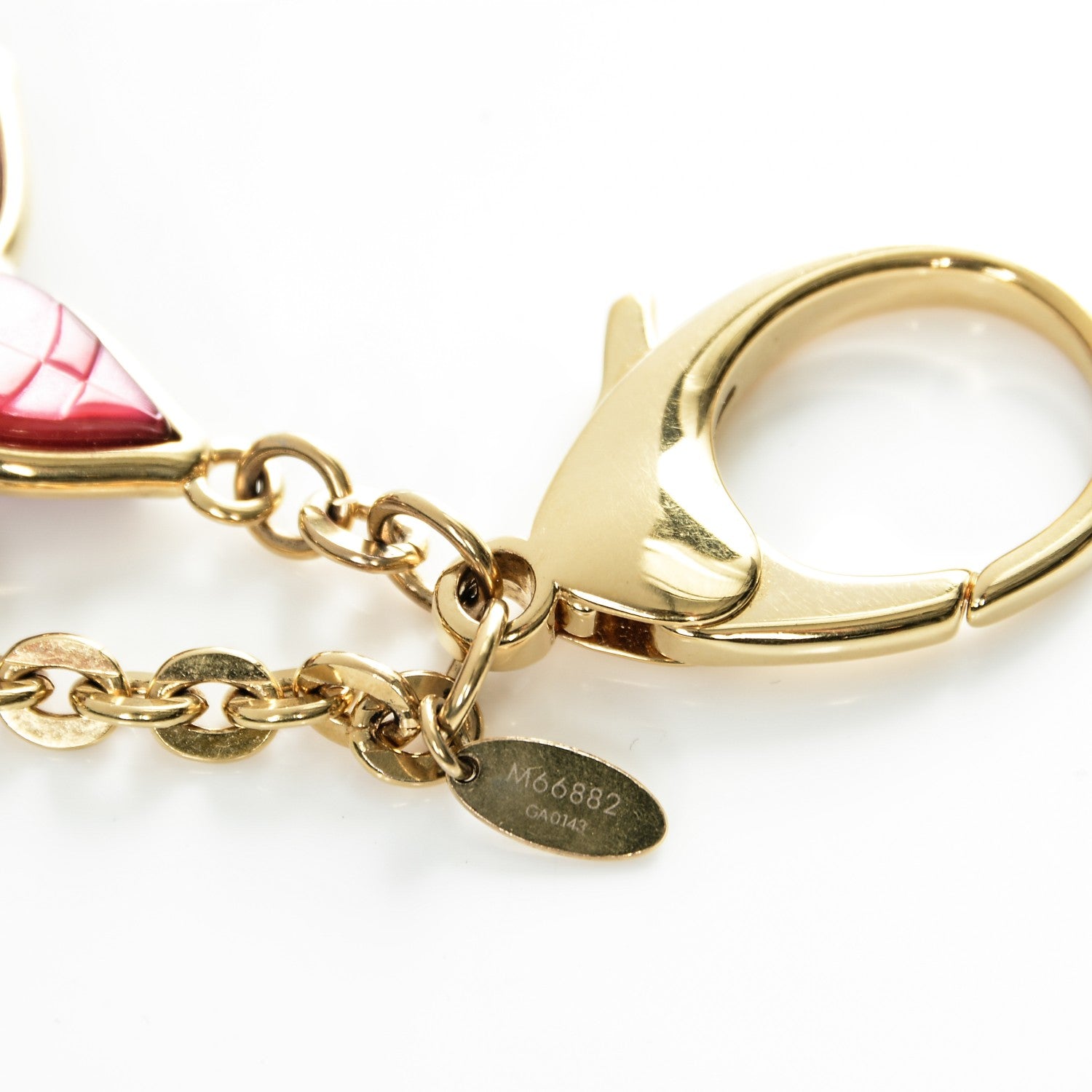 Louis Vuitton Metal Resin Mosaique Bag Charm Rouge Fauviste 4 of 4