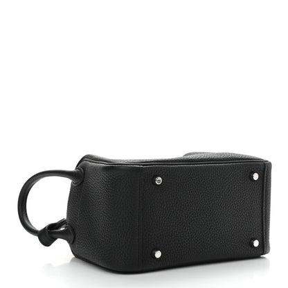 Hermes Taurillon Clemence Mini Lindy 20 Black 4 of 12