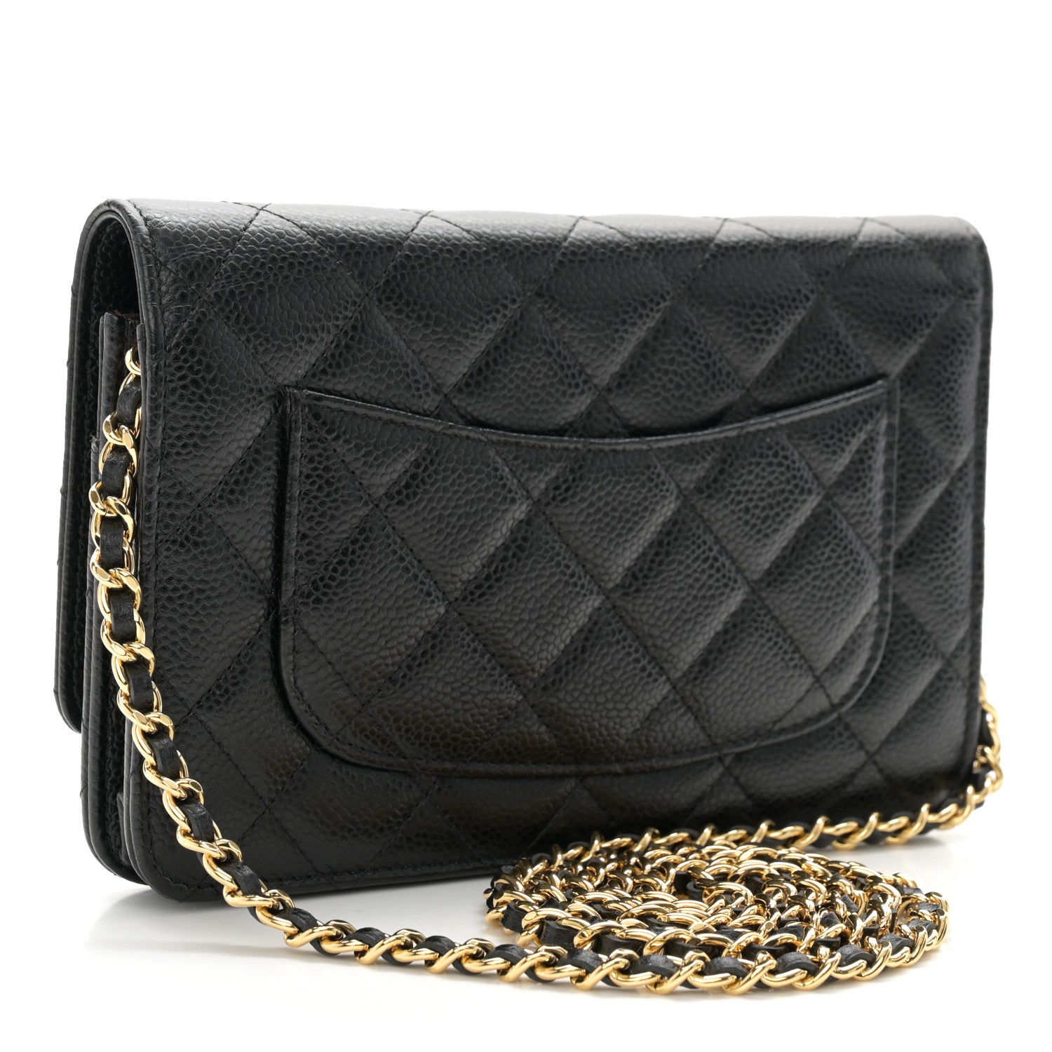 Chanel Caviar Quilted Wallet on Chain WOC Black 3 of 11