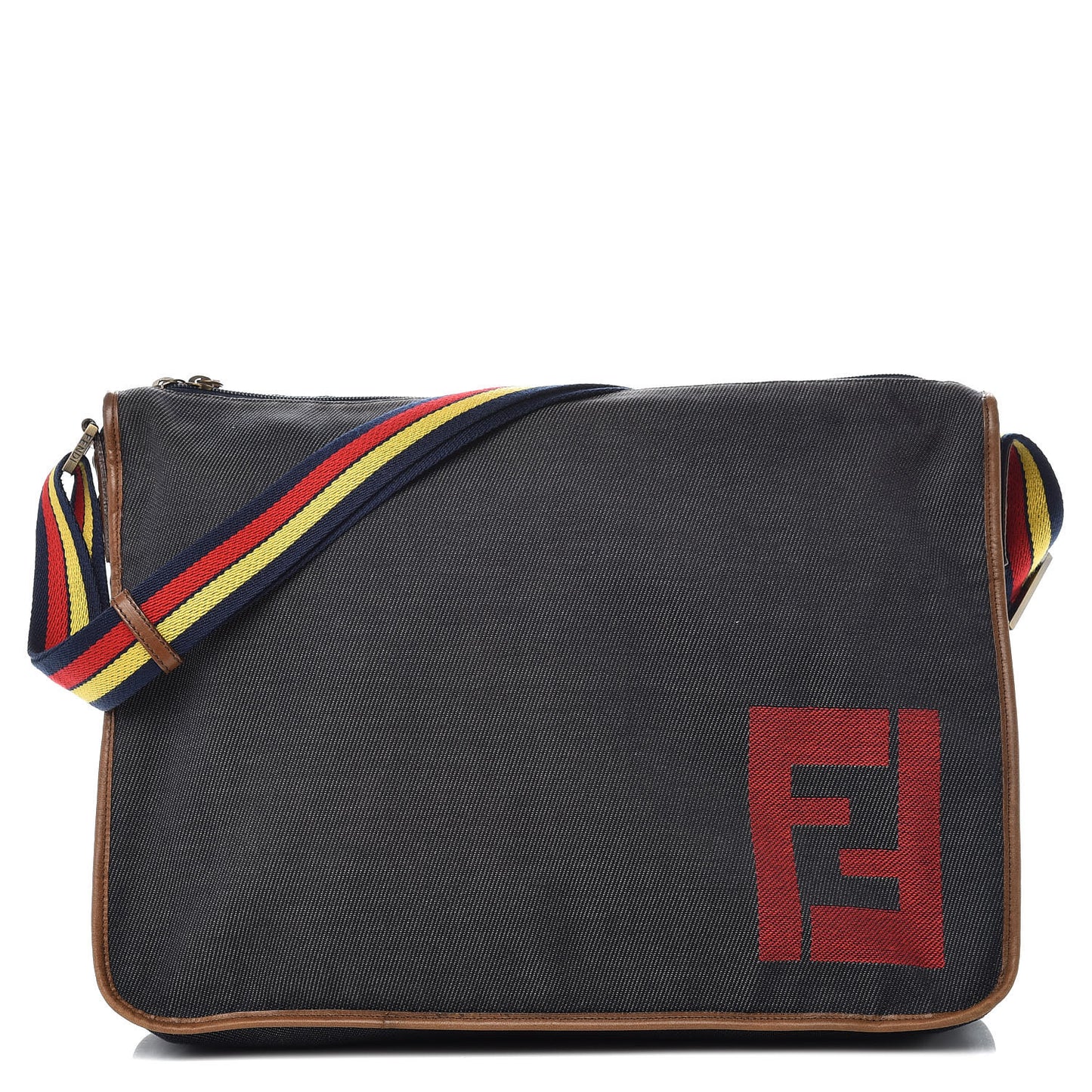 Denim Messenger Bag Blue