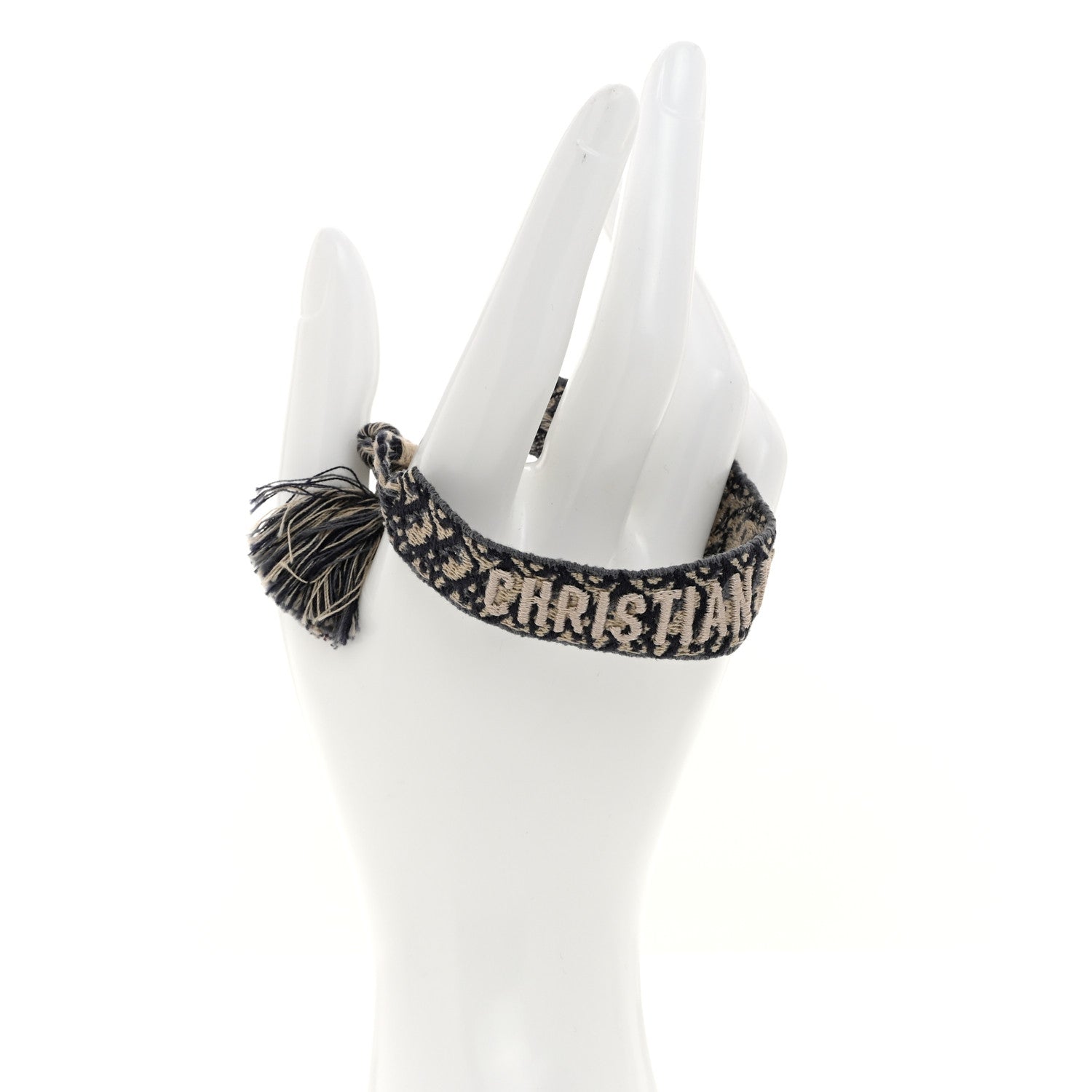 Christian Dior Woven Cotton J'Adior Friendship Bracelet Navy 2 of 4