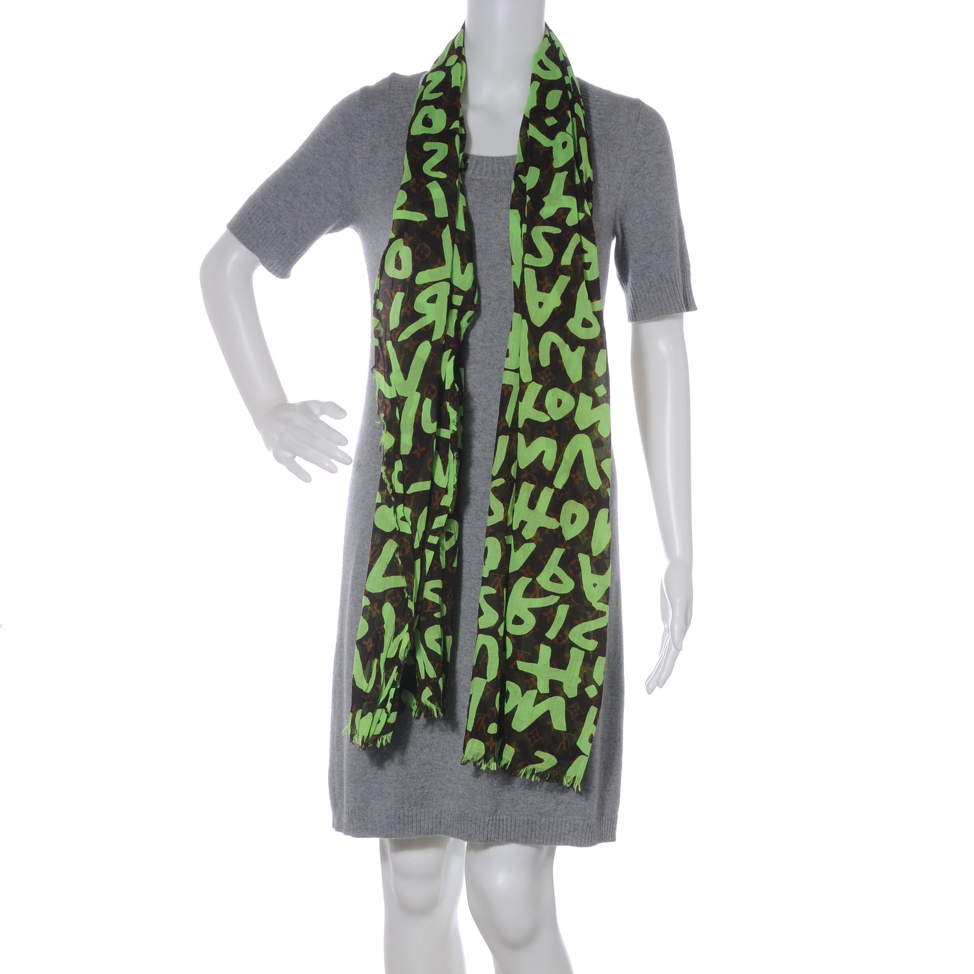 Louis Vuitton Cotton Graffiti Green 2 of 4