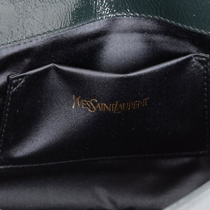 Saint Laurent Patent Belle de Jour Clutch Thyme 8 of 8