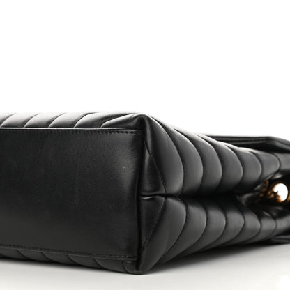 Saint Laurent Calfskin Y Quilted Monogram Medium Loulou Chain Satchel Black 11 of 15