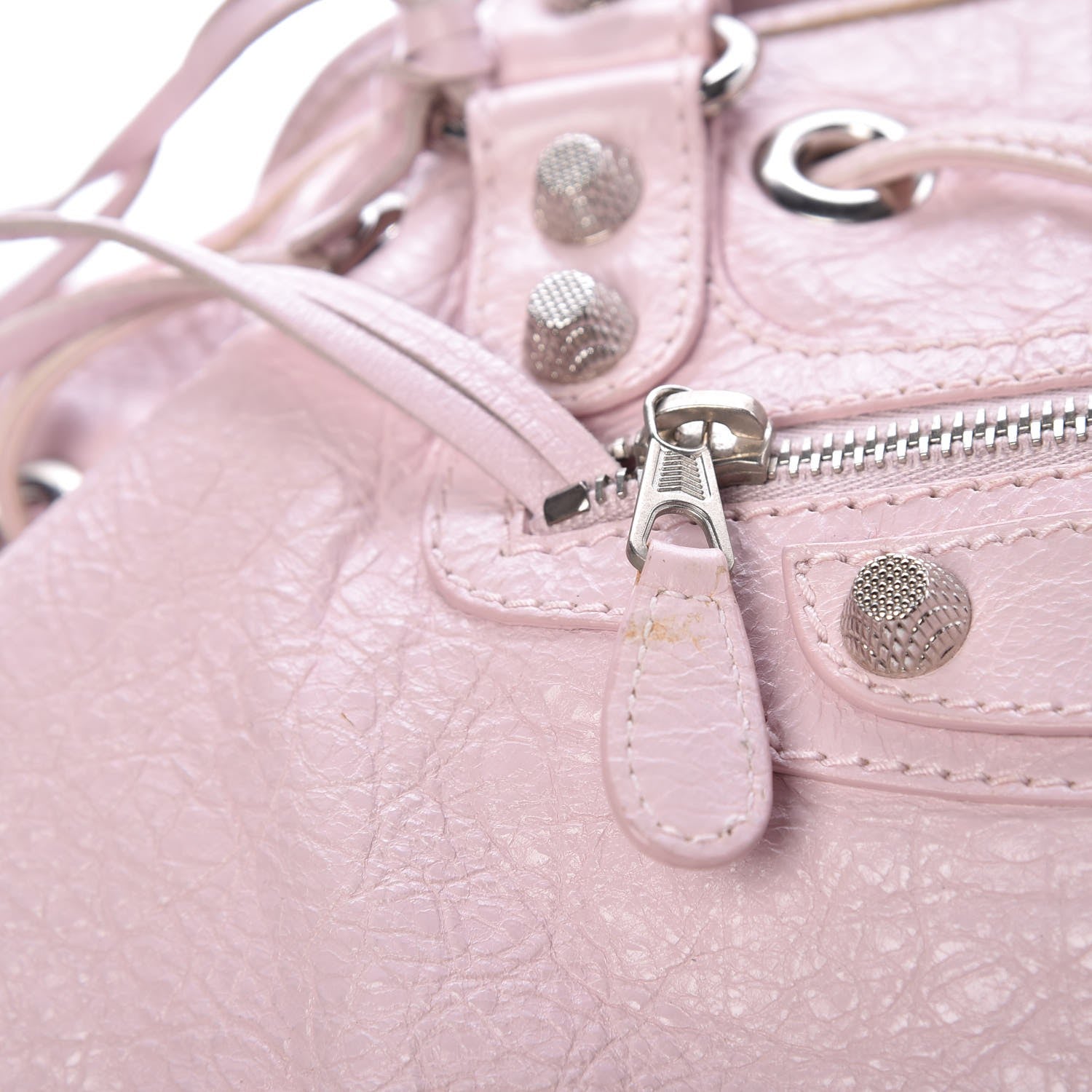 Balenciaga Agneau Giant 12 Silver Hardware Mini Pompon Rose Poudre Rose Petunia 11 of 22