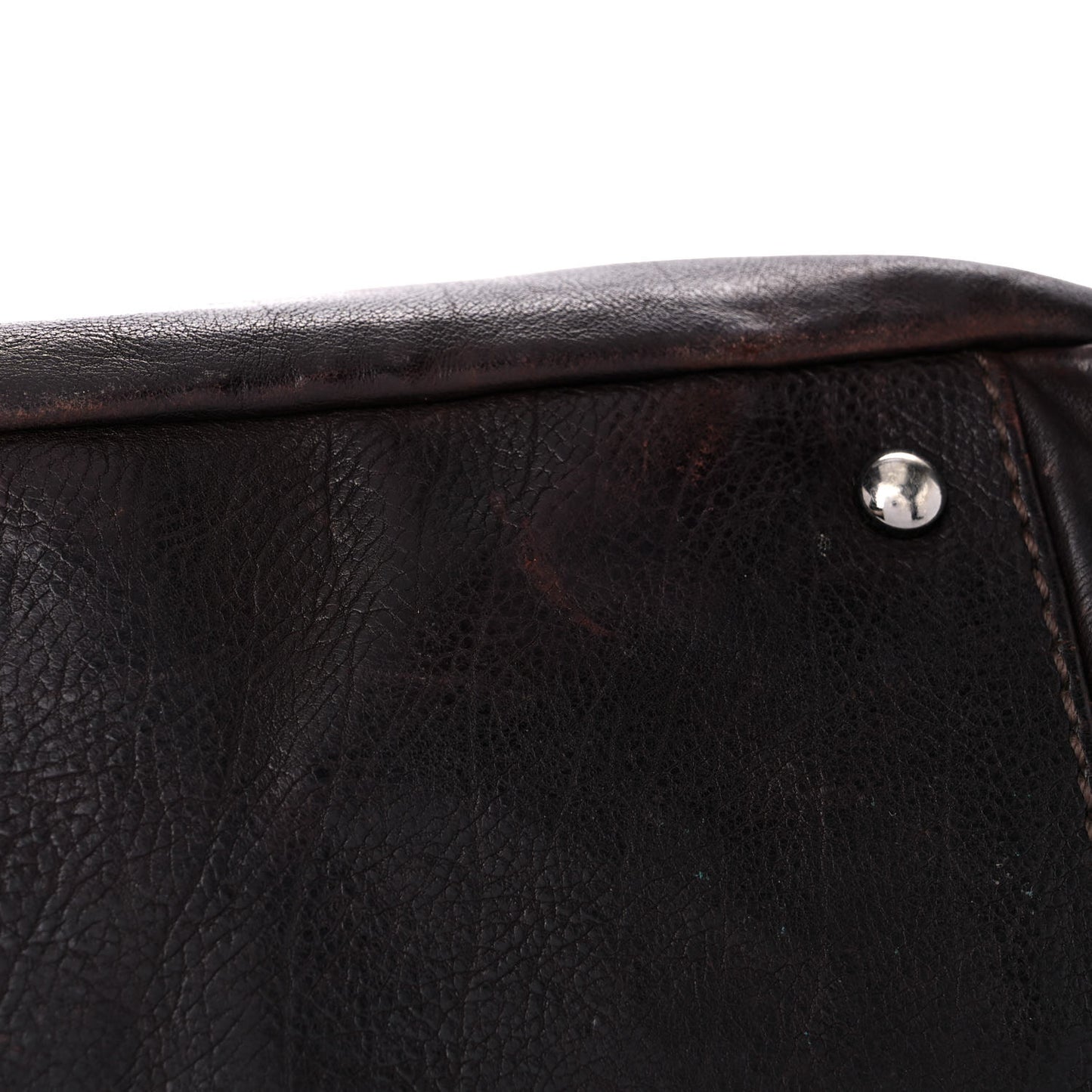 Calfskin Diamond Stitch Accordion Flap Brown
