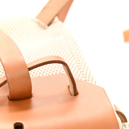 Hermes Toile Vache Calfskin Herbag 30 PM Backpack Natural 17 of 20