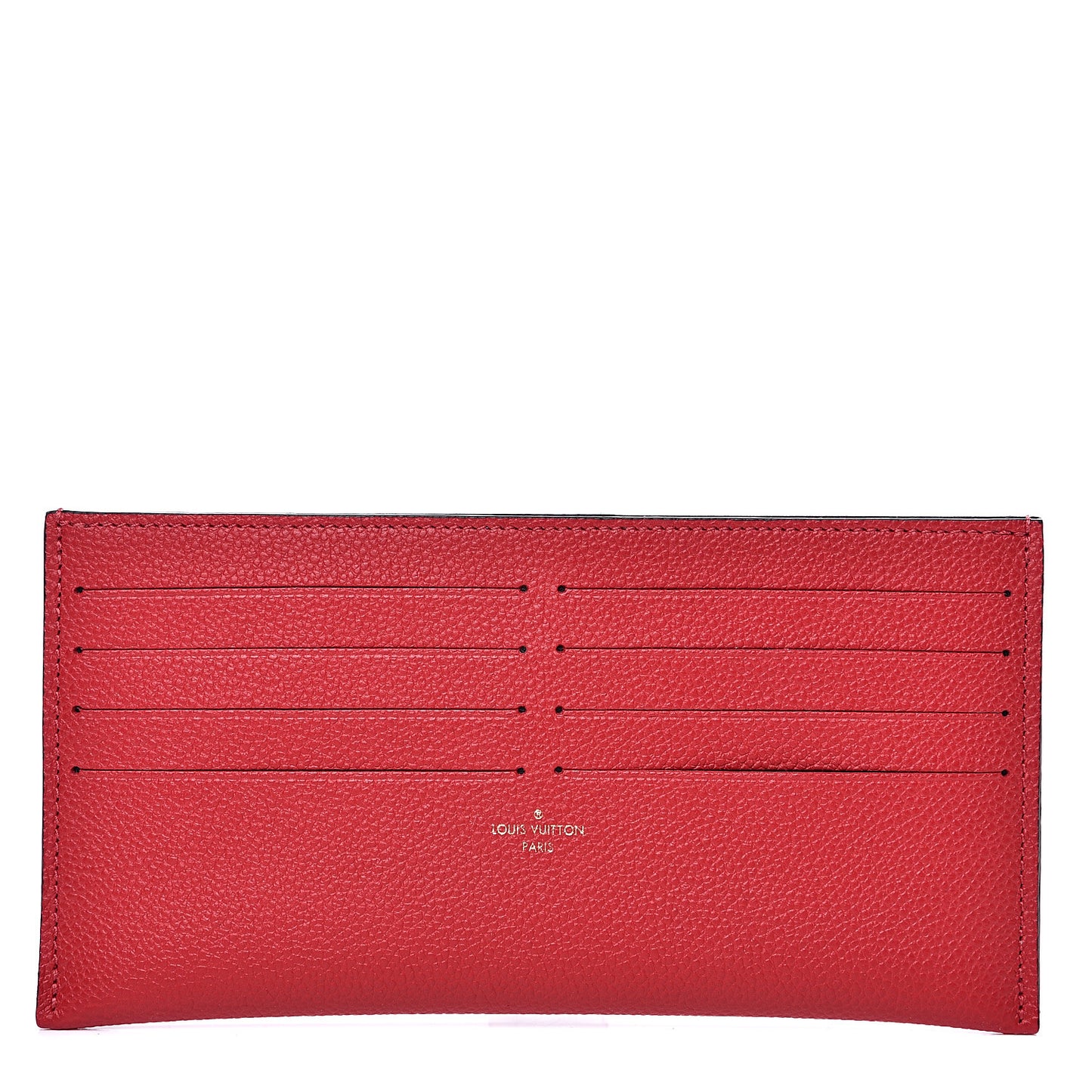 Calfskin Felicie Card Holder Insert Cherry