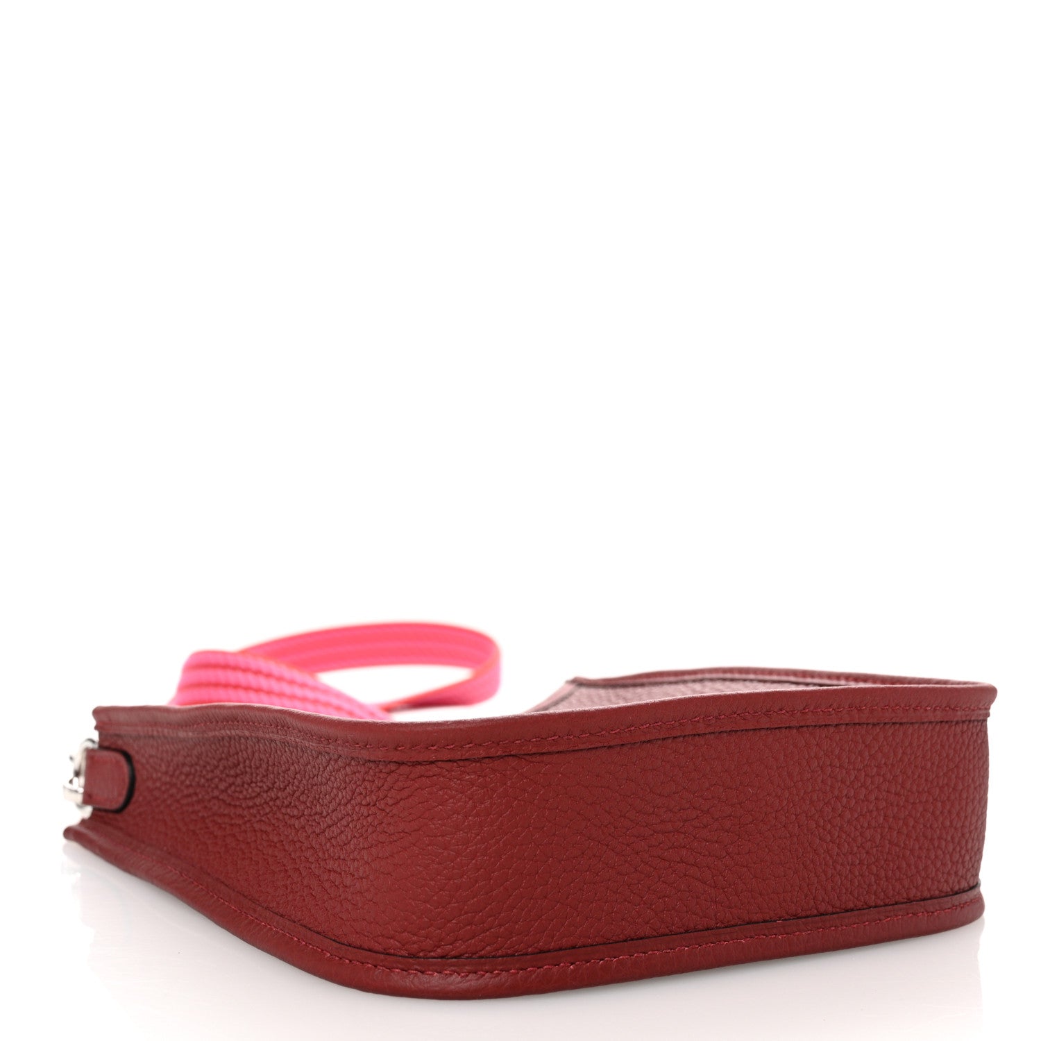 Hermes Taurillon Clemence Evelyne Sangle Cordage TPM Rouge H Orange Field Rose Tyrien 4 of 11
