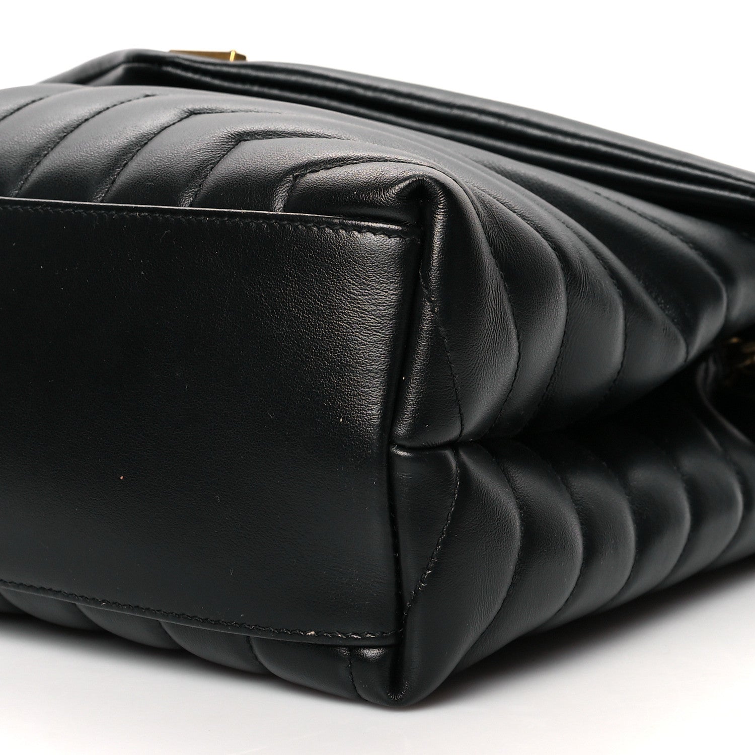 Saint Laurent Calfskin Y Quilted Monogram Medium Loulou Chain Satchel Black 11 of 13