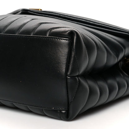 Saint Laurent Calfskin Y Quilted Monogram Medium Loulou Chain Satchel Black 11 of 13