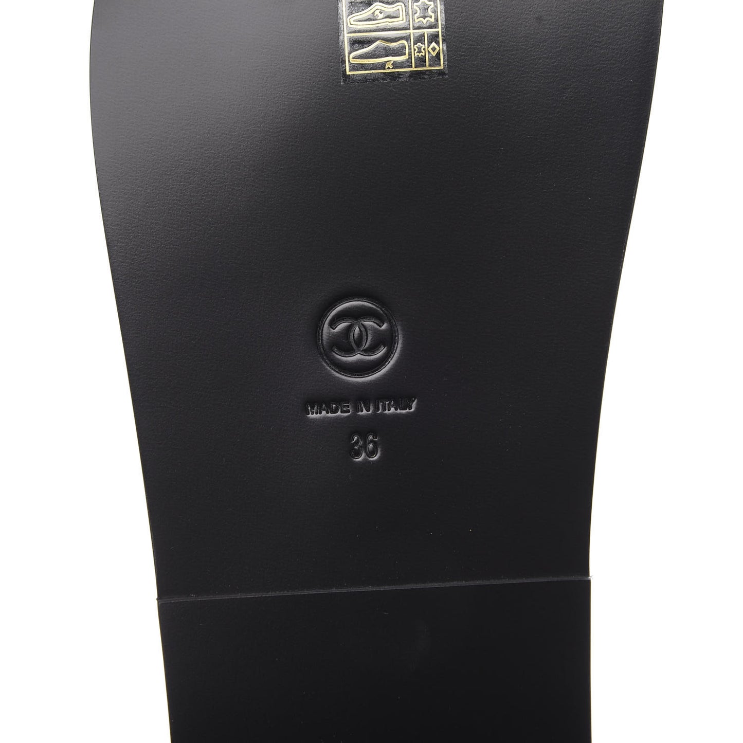 Grained Calfskin Velcro Dad Sandals 36 Black