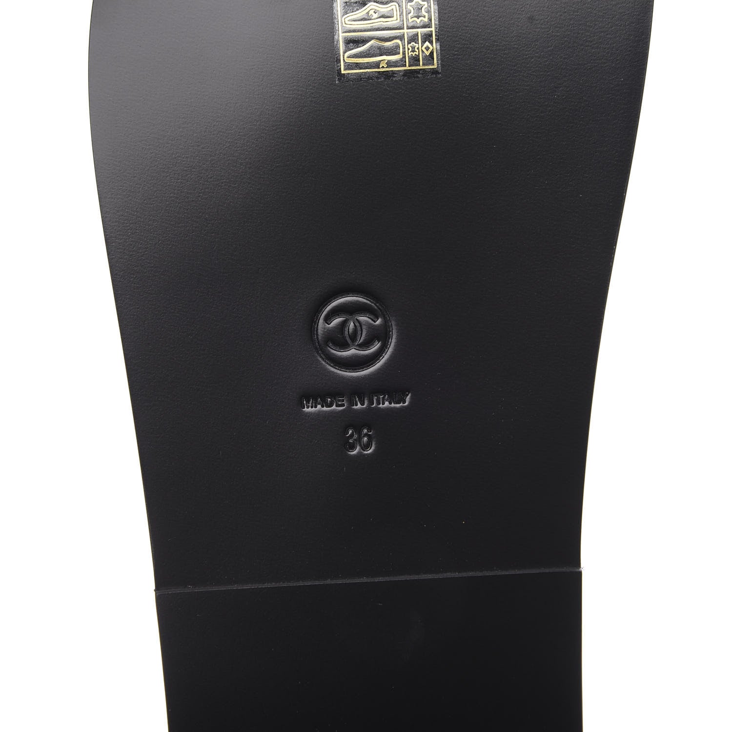 Chanel Grained Calfskin Velcro Dad Sandals 36 Black 7 of 10